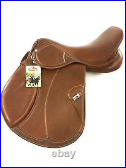 New Softy Padded Leather English All Purpose Branded Saddle