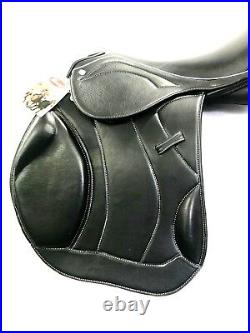 New Softy Padded Leather English All Purpose Saddle Black