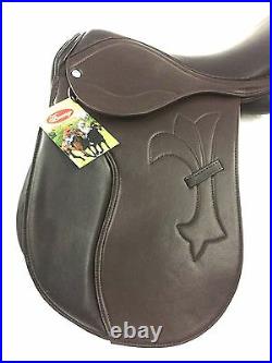 New Synthetic Leather English All Purpose Jumping Saddle Brown