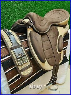 New Synthetic Treeless FREEMAX English Horse Saddle Tack All Purpose