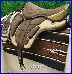 New Synthetic Treeless FREEMAX English Horse Saddle Tack All Purpose