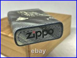 New ZIPPO Limited Edition Leather-Bound DRAGON All-Sides Design Lighter w Box