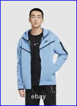 Nike Sportswear Tech Fleece Full-Zip Hoodie Men's 3XL-CU4489-496-Blue-MSRP $130