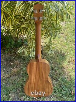 Original Tenor All Solid Acacia Koa Wood Hawaii Made Ukulele Classic Design
