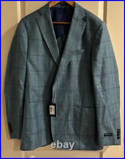 PETER+MILLAR+Size+42 Mens Blazer Plaid design