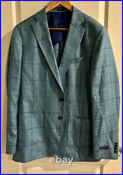 PETER+MILLAR+Size+42 Mens Blazer Plaid design