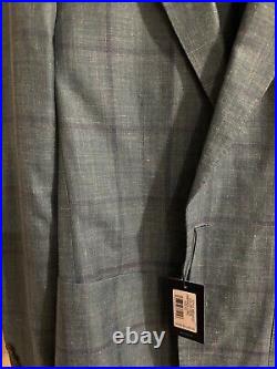 PETER+MILLAR+Size+42 Mens Blazer Plaid design