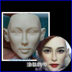 Painted 16 Asian Girl Li Bingbing Head Sculpt For 12 Female Action Figure Body