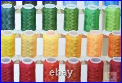 Premium 100 Polyester Machine Embroidery Thread Spools (500M) 550yards each