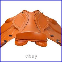 Premium Horse Saddle Leather Jumping English Riding All Purpose Tack 14-18 inch