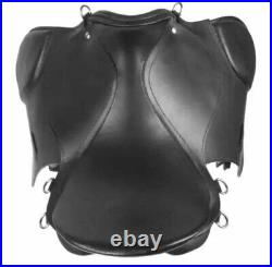 Premium Leather All Purpose Black English Riding Horse Saddle Free Shipping