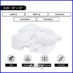 Premium White Knit T-Shirt Cotton Cleaning Rags Multipurpose Cleaning Cloths