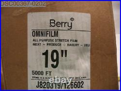 QTY = 5000FT Berry Omnifilm All Purpose Stretch Film, 19, 126602, 709411266028