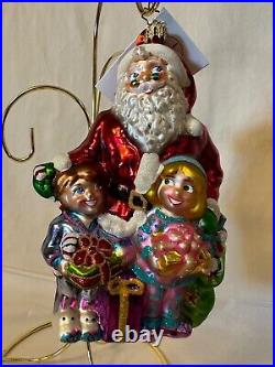 Radko 2003 Exclusive Design Christmas Ornament SANTA'S VISIT 03-FED-03