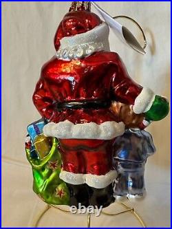 Radko 2003 Exclusive Design Christmas Ornament SANTA'S VISIT 03-FED-03