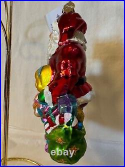 Radko 2003 Exclusive Design Christmas Ornament SANTA'S VISIT 03-FED-03