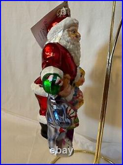 Radko 2003 Exclusive Design Christmas Ornament SANTA'S VISIT 03-FED-03