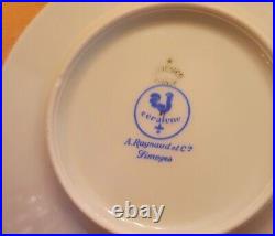 Raynaud Limoges Ceralene Lafayette 48 Pc Luncheon Dessert 12 Set Tea Cup Saucer