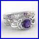 Round-Cut-Purple-Amethyst-Ring-For-Women-Art-Deco-Design-925-Sterling-Silver-Set-01-lqeb