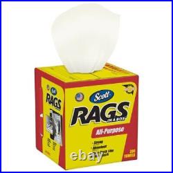 Scott RAGS IN A BOX 75260, All-Purpose, White, 200 Shop Towels per Box, 8 Boxes