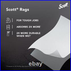 Scott RAGS IN A BOX 75260, All-Purpose, White, 200 Shop Towels per Box, 8 Boxes