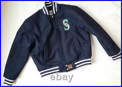 Seattle Mariners Jh Design Varsity All Wool Embroidered Logo Jacket XL USA $499