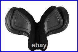Self Adjusting changeable gullet Synthetic All General Purpose Saddle, Black col