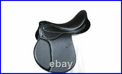 Self Adjusting changeable gullet Synthetic All General Purpose Saddle, Black col