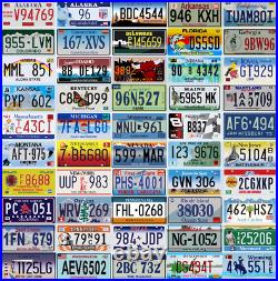 Set of 50 USA License Plates ALL 50 US STATES INCLUDED Home decor design