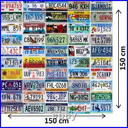 Set of 50 USA License Plates ALL 50 US STATES INCLUDED Home decor design