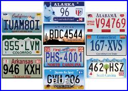 Set of 50 USA License Plates ALL 50 US STATES INCLUDED Home decor design