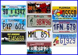 Set of 50 USA License Plates ALL 50 US STATES INCLUDED Home decor design