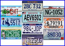 Set of 50 USA License Plates ALL 50 US STATES INCLUDED Home decor design