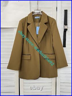 Single side collar pocket mouth color contrast base stripe design suit coat sml