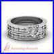 Solitaire-Cross-Design-Bridal-Rings-Set-0-55-Ct-Heart-Shaped-FLAWLESS-Diamond-01-koo