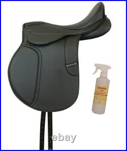 Status General All Purpose Saddle Black +Free Equinade Cleaner 3 Sizes