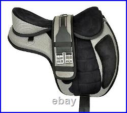 Synthetic Treeless FREEMAX English Horse Saddle Equestrian Tack 10 to 12 FM-26