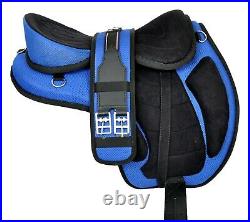 Synthetic Treeless FREEMAX English Horse Saddle Equestrian Tack 10 to 12 FM-28
