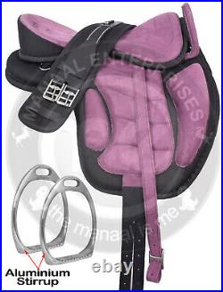 Synthetic Treeless FREEMAX English Horse Saddle Equestrian Tack 10 to 12 FM-60