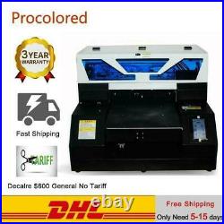 T-Shirt Printing Machine Kit DTG Printer A4 Automatic Flatbed UV Print With Ink