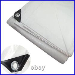 Tarps 24' x 40' White Heavy Duty All Purpose, Waterproof Heavy-Duty Protection