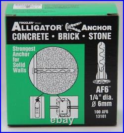 Toggler AF6 Alligator All-Purpose Anchor 100/box Pick Quantity WithWO Screws