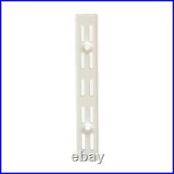 Twin Slot Shelving System White 10 Pack of Support Uprights, Brackets & Bookends