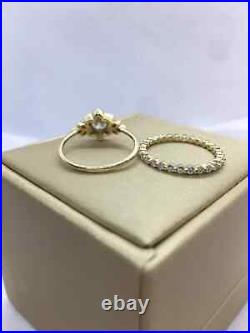 Unique 2.00 RoundMoissanite Engagement Rings Design 14k Yellow Gold Finish