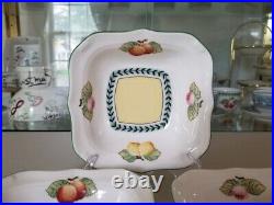 Villeroy&Boch French Garden Fleurence Square 5.6 All Purpose Bowl Set of 3, New