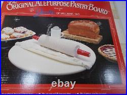 Vintage 19in The Original All-Purpose Pastry Board 1990- New with Box & Acc