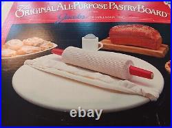 Vintage 19in The Original All-Purpose Pastry Board 1990- New with Box & Acc