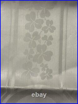 Vtg Pure IRISH Linen Tablecloth 72 X 140 Damask CELTIC pattern-never used in b