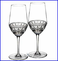 Waterford LONDON Crystal Wine Glass All Purpose Pair by Jo Sampson 10 oz. New