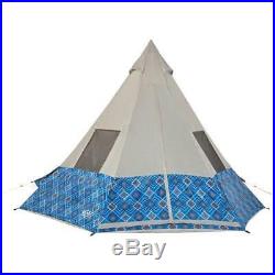 Wenzel Shenanigan 5 Person Teepee Tent Weekend Warrior Camping Hunt Tent BLUE